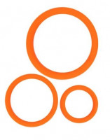 Кольцо эрекционное оранжевый набор